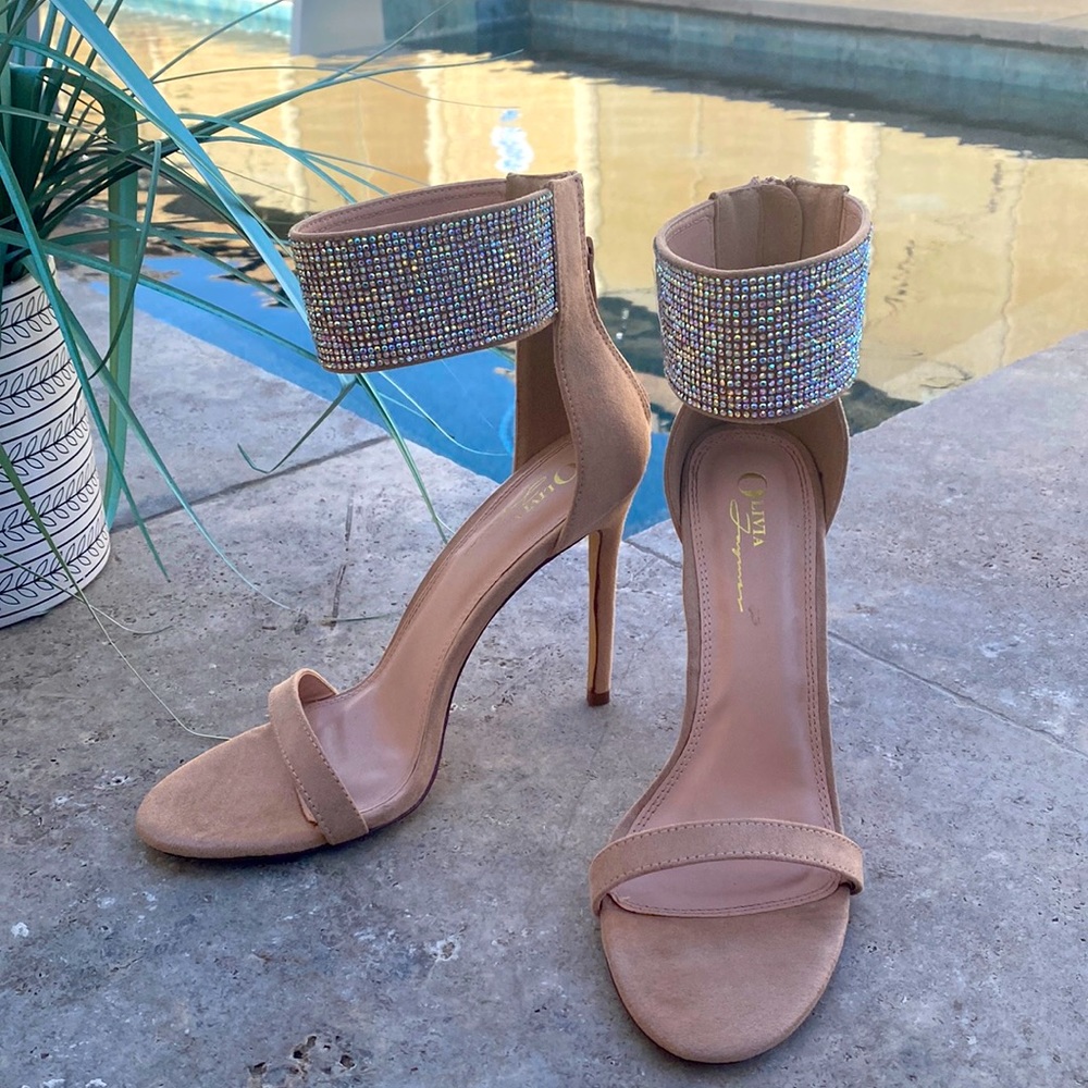 Bling Ankle strap heel sandal from Lola’s boutique